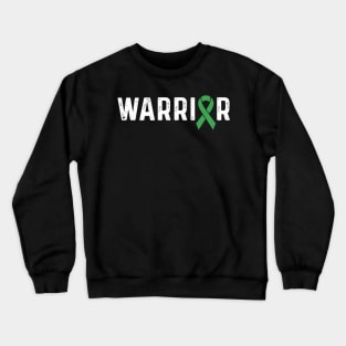 Traumatic Brain Injury Awareness Green Ribbon Tbi Warrior Crewneck Sweatshirt